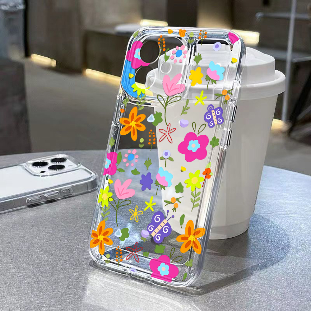 Clear Shockproof Bumper Case - Прозрачный чехол для телефона с ярким