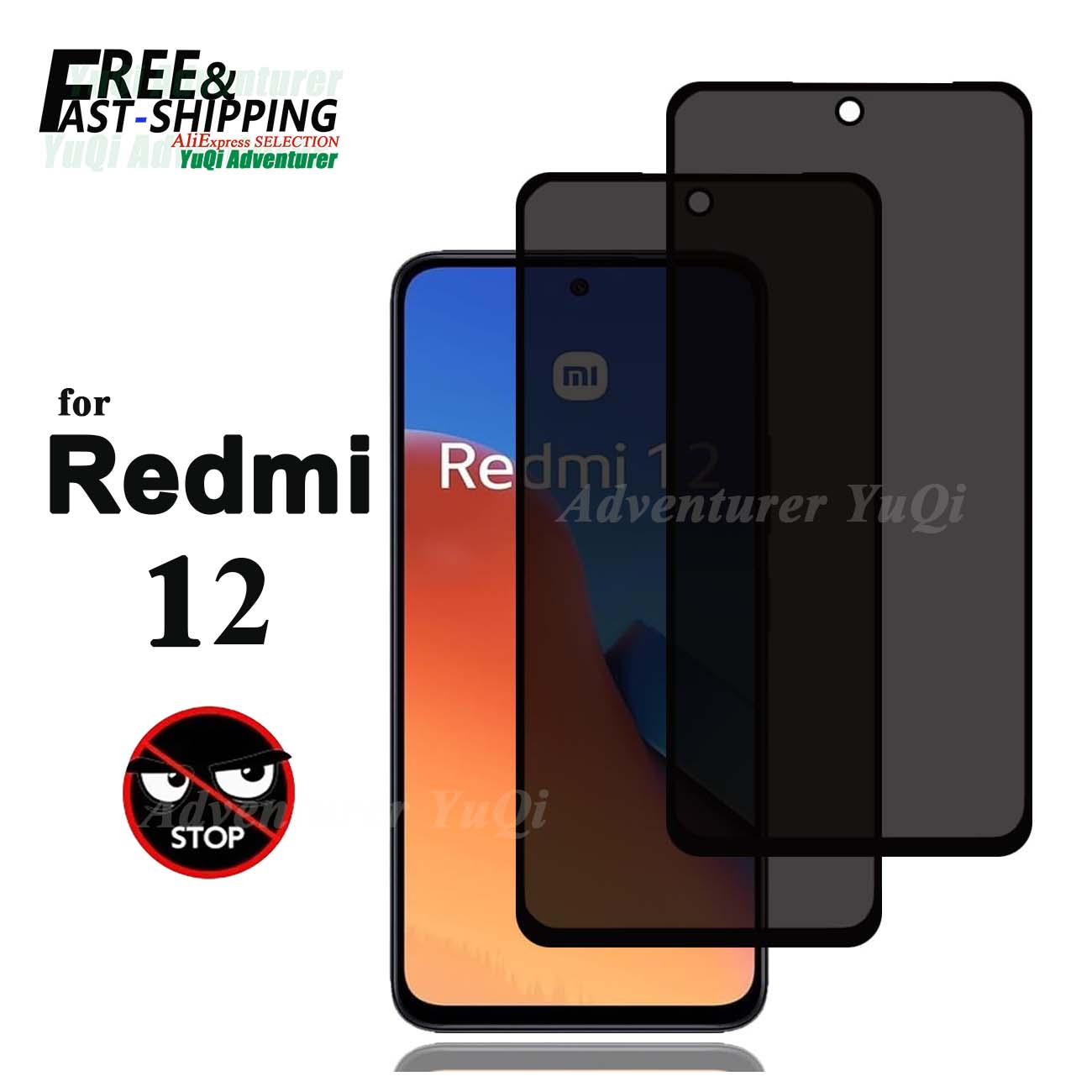 Anti Spy Privacy Glass Case - Защитная пленка для экрана от шпионажа