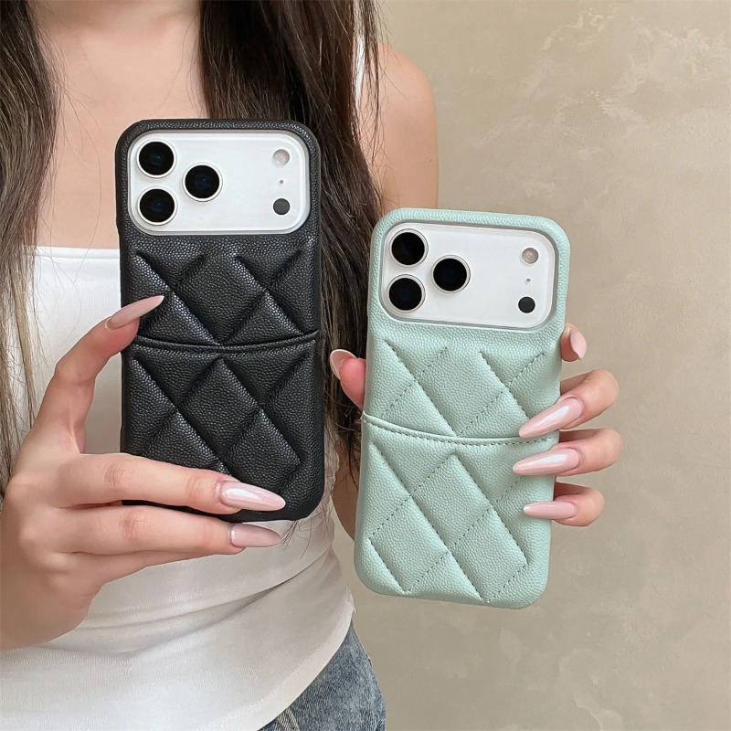 Leather Wallet Card Holder Phone Cover - Чехол-кошелек с держателем для карт для