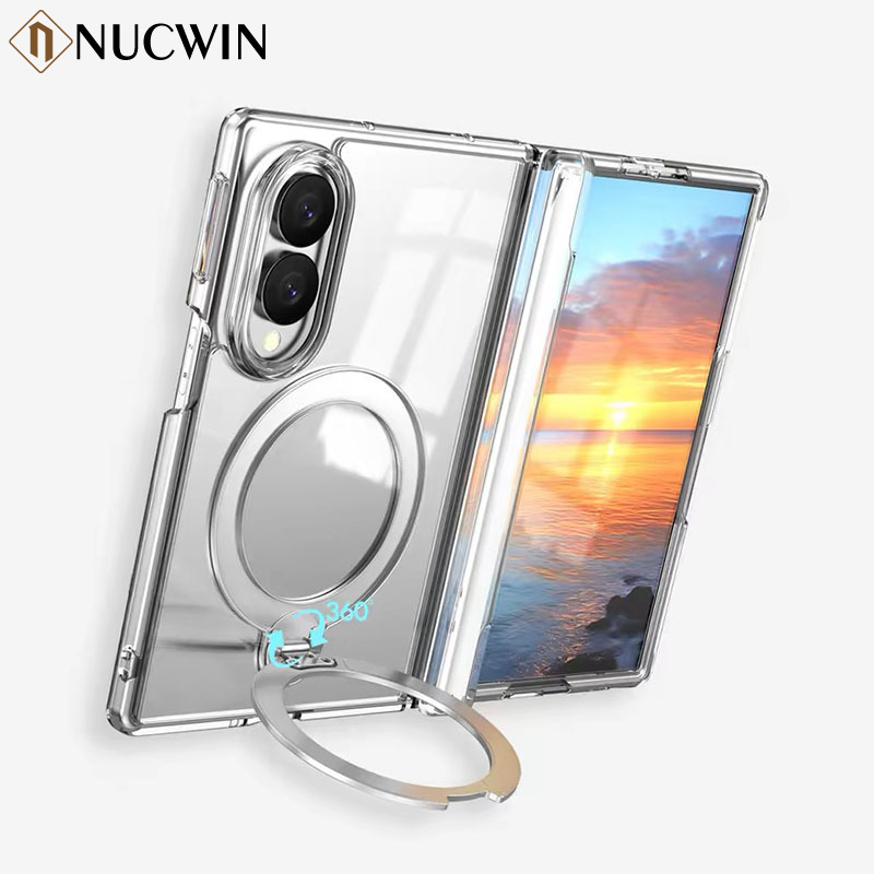 Screen Protectors - Прозрачный магнитный чехол 360 ° Вращающийся