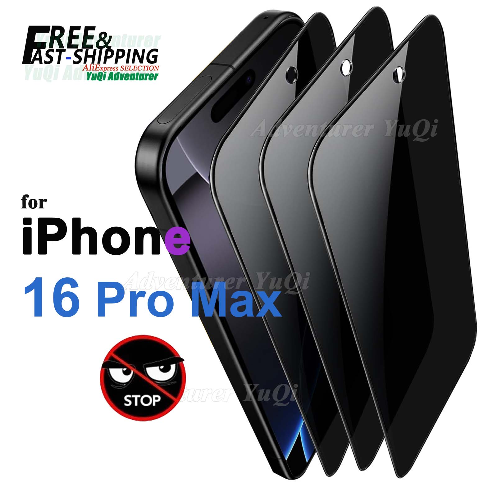 Anti Spy Privacy Glass Case - Защитная пленка для экрана от шпионажа