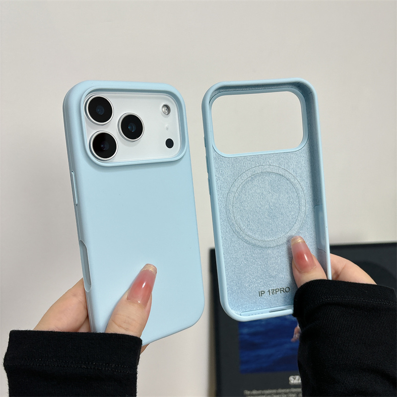Liquid Silicone Magnetic Phone Case - Магнитный жидкий силиконовый чехол для iPhone