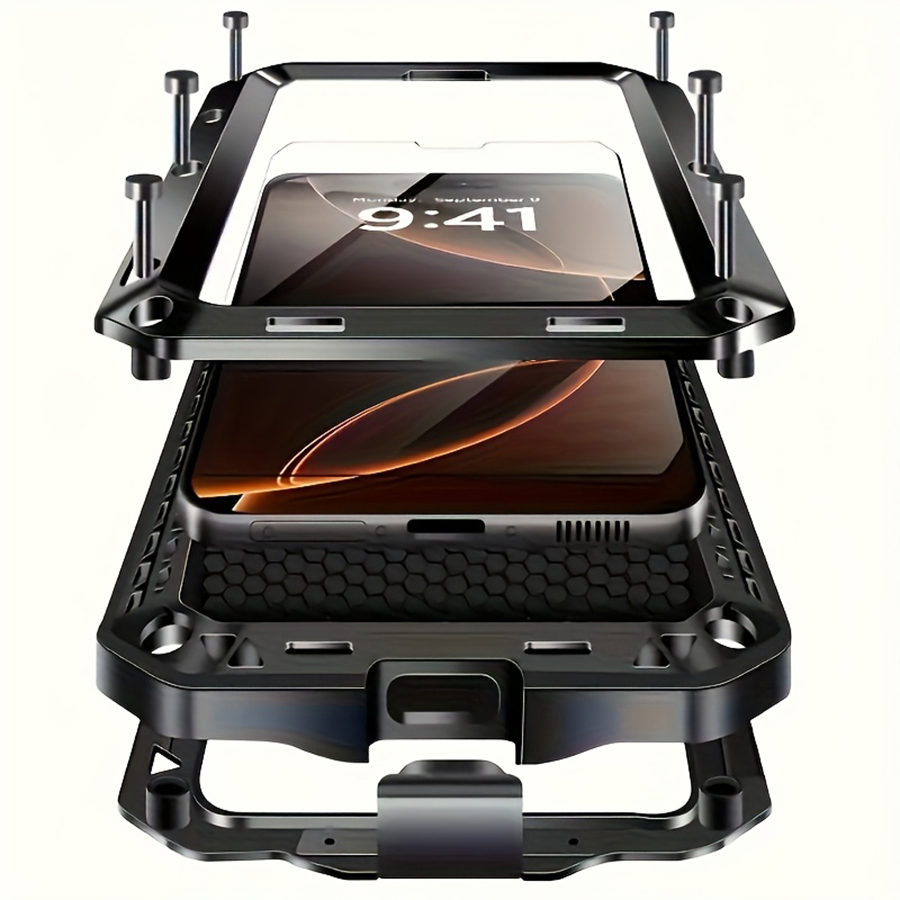 Heavy Duty 360 Full Body Protective Case - Прочный металлический защитный чехол для телефона