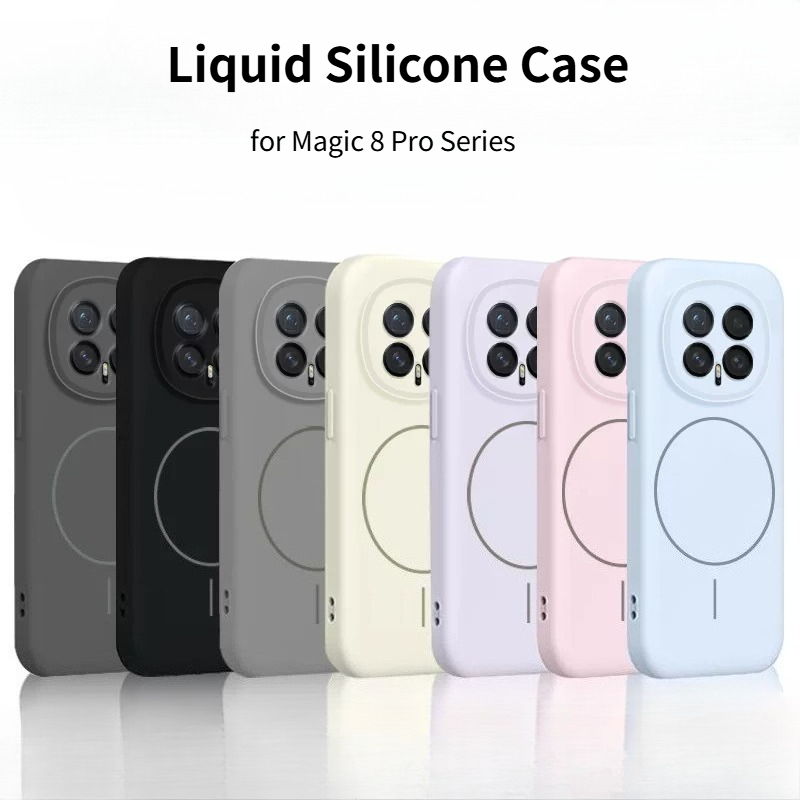 Модный оригинальный чехол из ж – обзор и цена Liquid Silicone Magnetic Phone Case