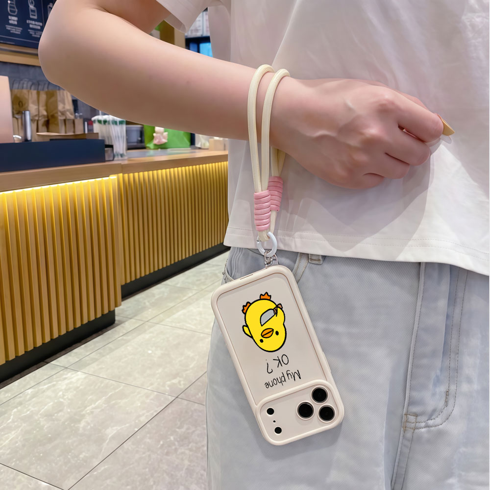 Милый мультяшный чехол-утка с  – обзор и цена Cute Cartoon Wrist Strap Silicone Case