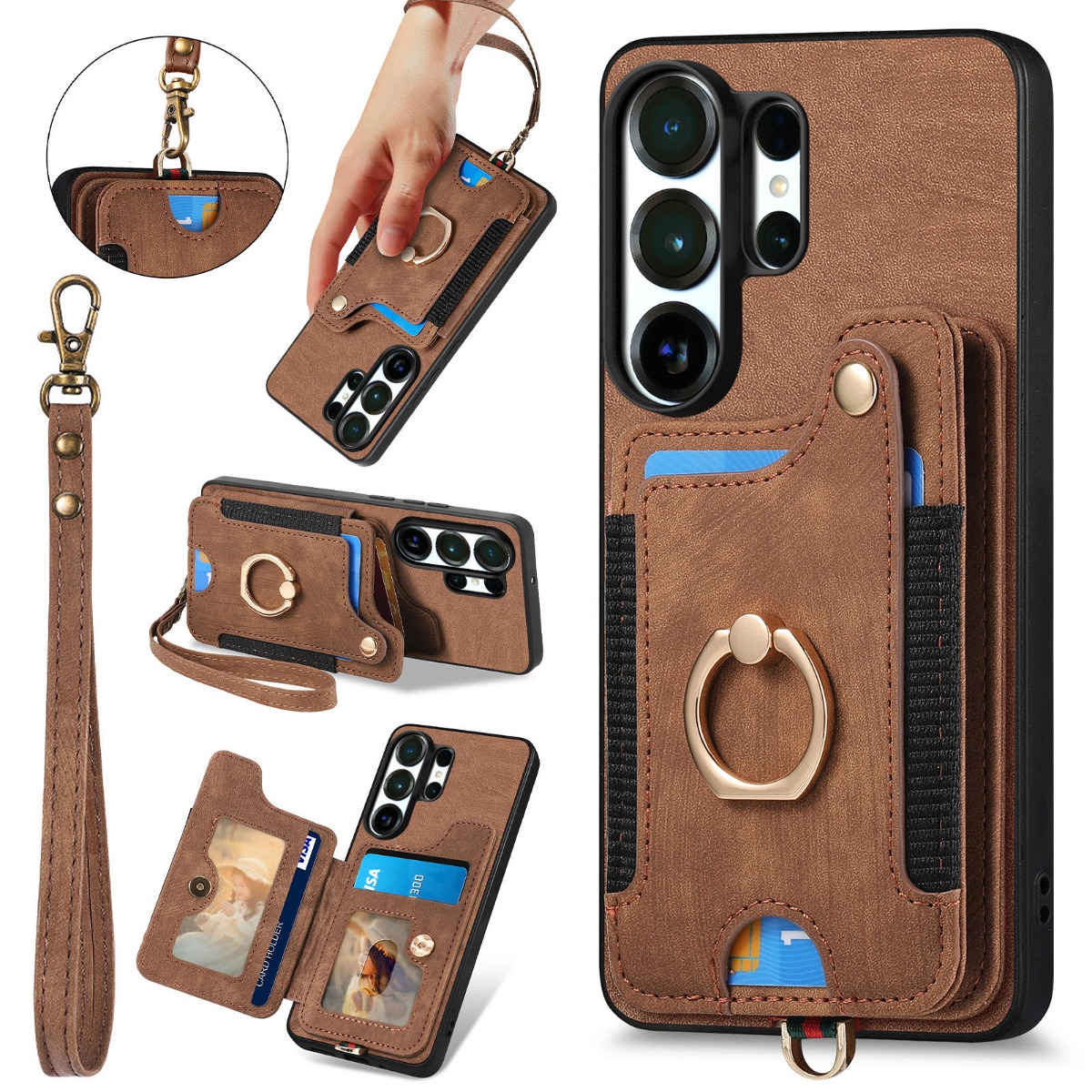 Чехол для телефона Samsung S26 – обзор и цена Leather Wallet Card Holder Phone Cover