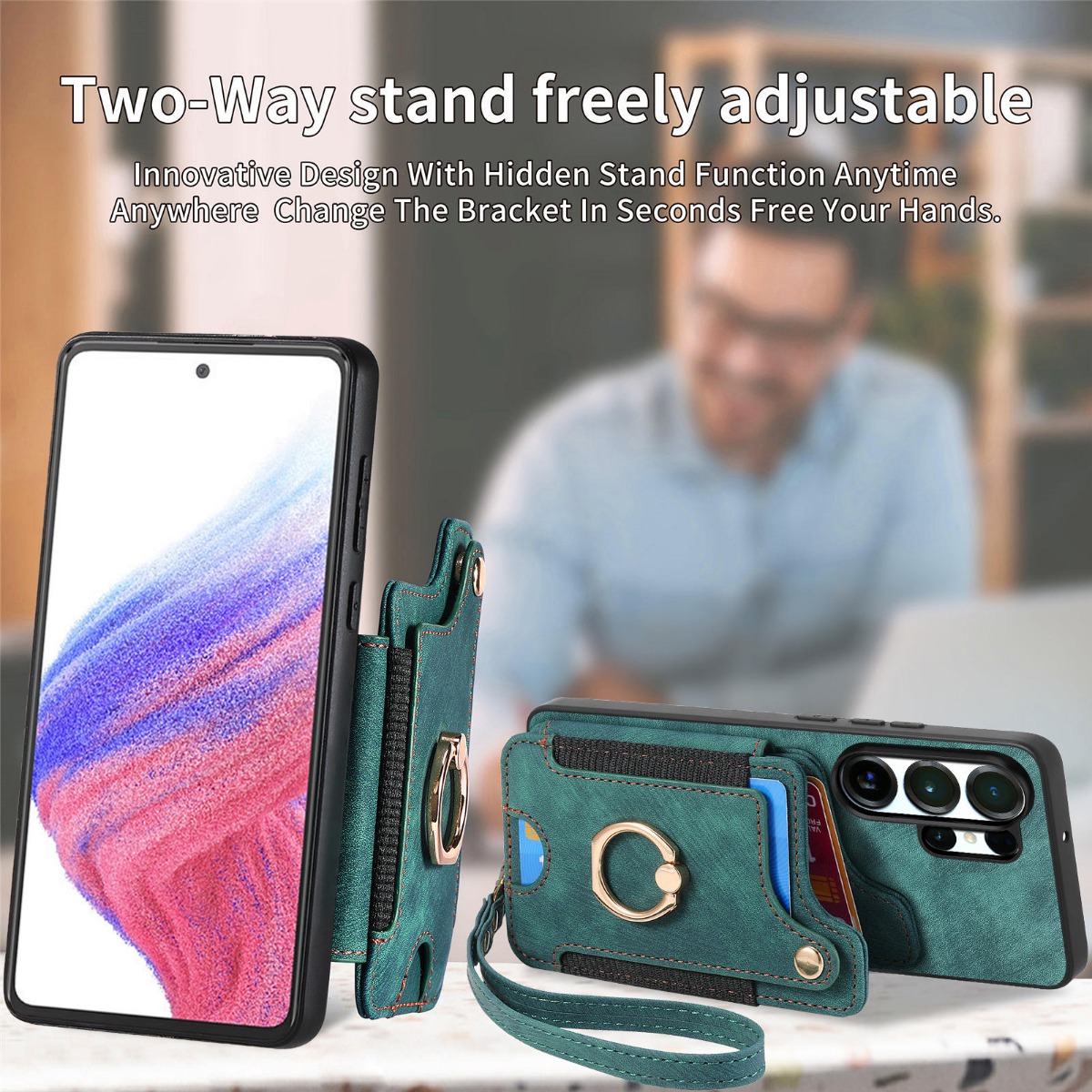 Чехол для телефона Samsung S26 – обзор и цена Leather Wallet Card Holder Phone Cover