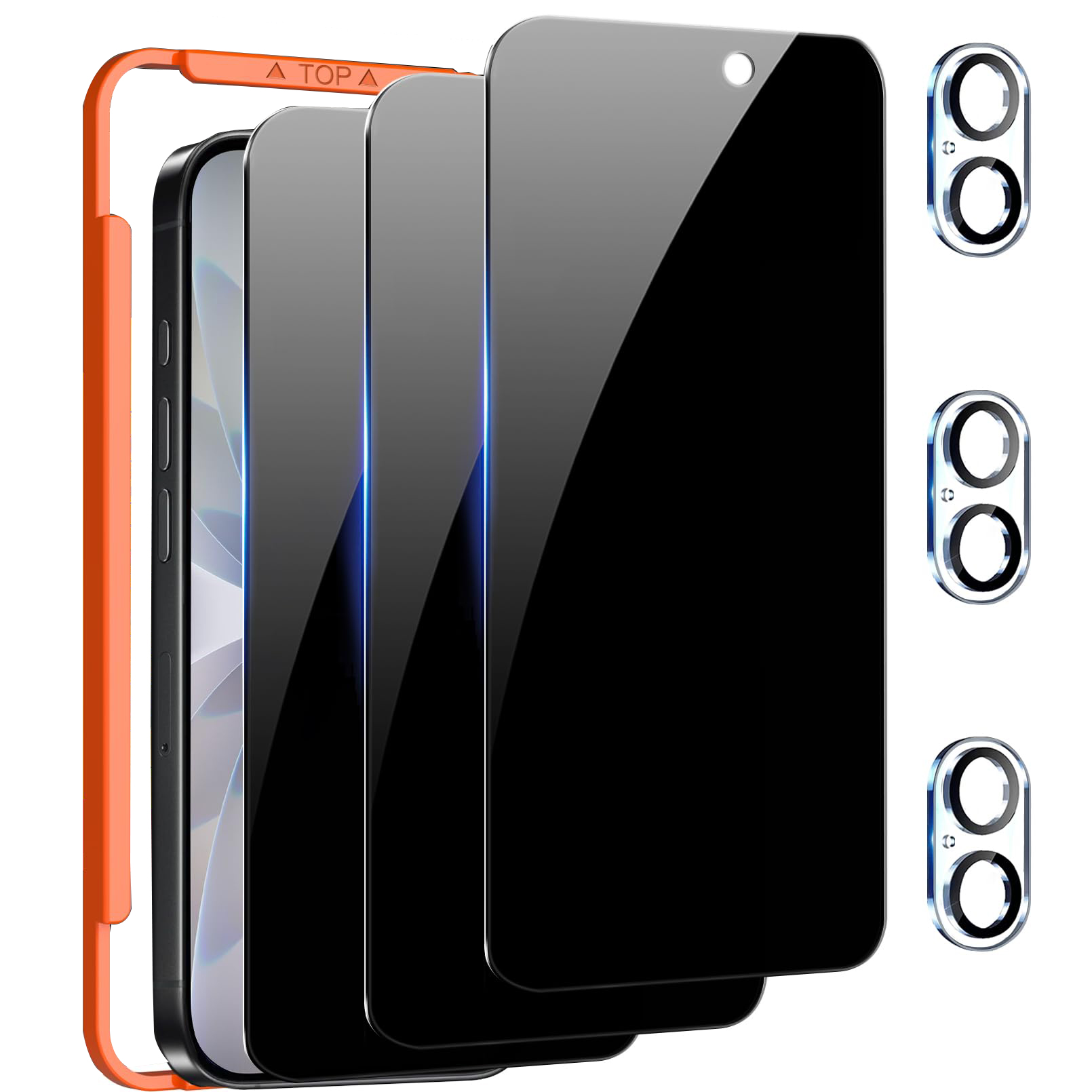 3 упаковки защитной пленки для – обзор и цена Anti Spy Privacy Glass Case