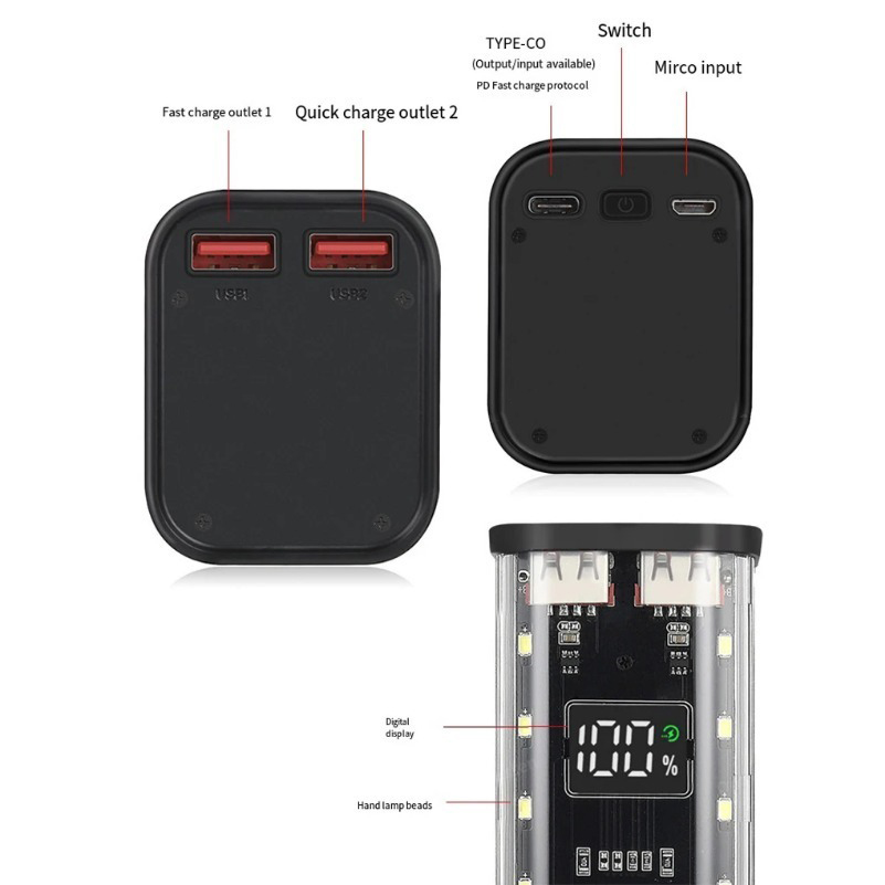 Корпус для пауэрбанка 18650 с  – обзор и цена Power Banks