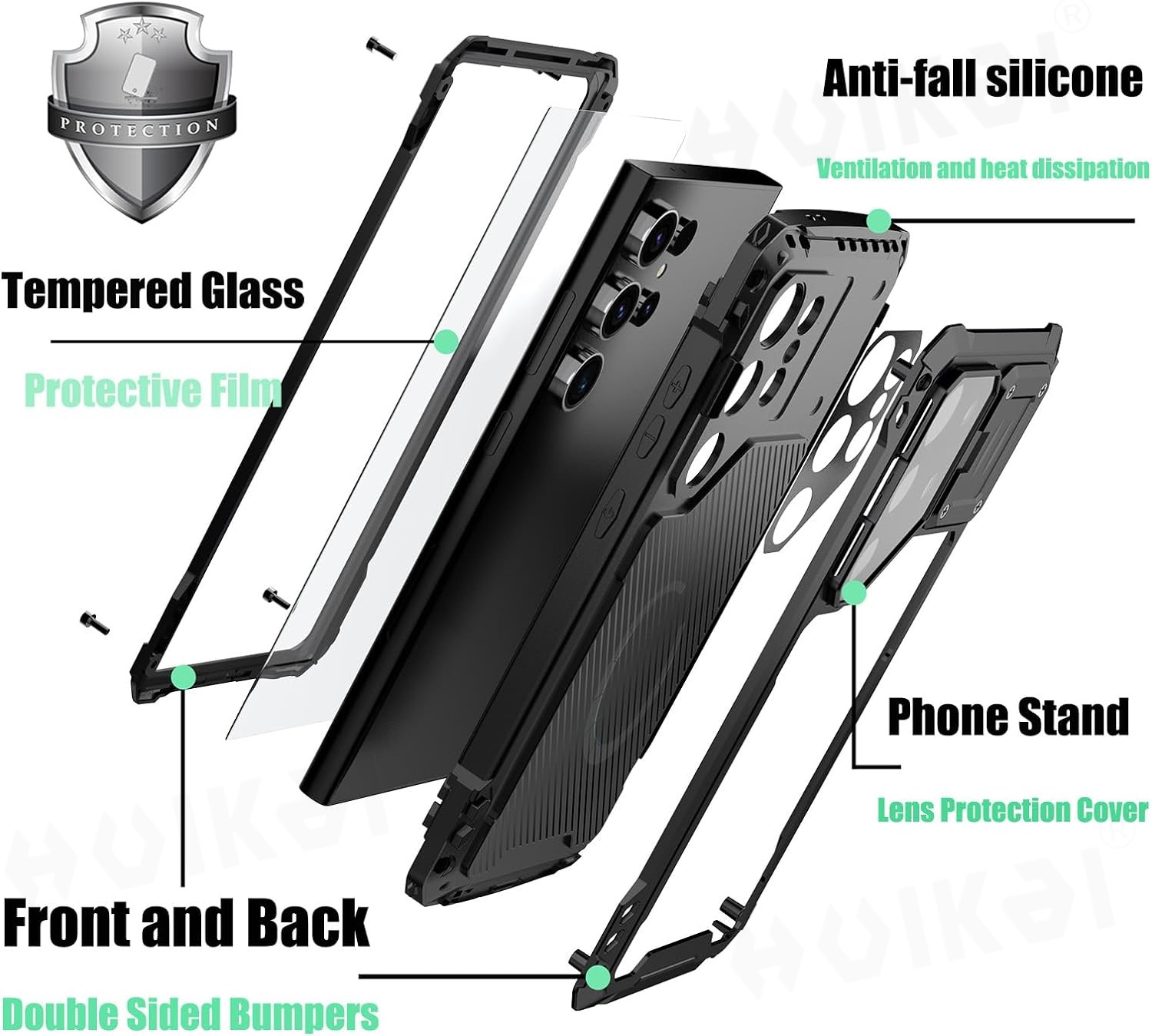 Чехол для Samsung Galaxy S24 U – обзор и цена Heavy Duty 360 Full Body Protective Case