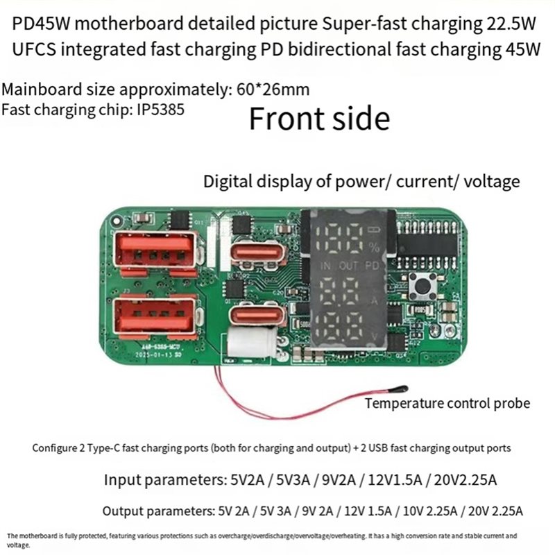 Зарядный модуль ABKN-DIY PD45W – обзор и цена Power Banks
