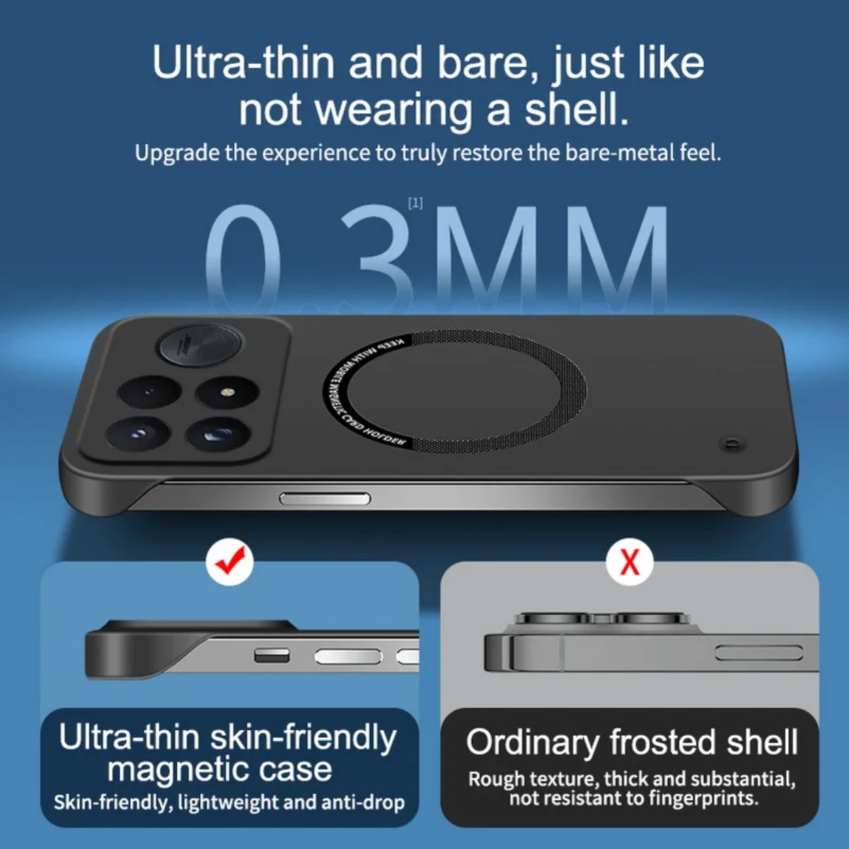 Ультратонкий безрамочный чехол – обзор и цена Ultra Thin Frameless Phone Cover